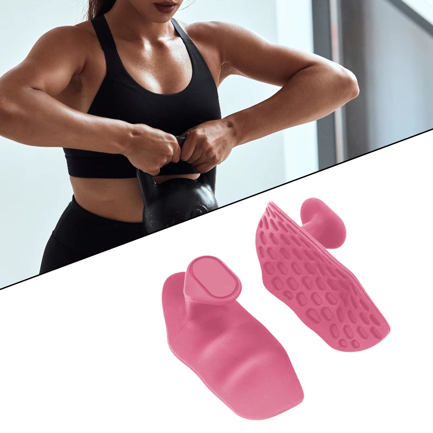 Workout Gym Gloves Silicone Palm Grips Pull up Grips for Men Women Palm Grip Device for Gymnastics Weightlifting Exercise