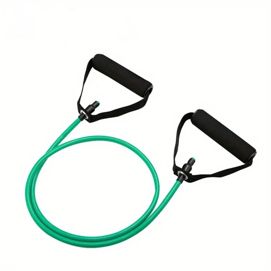 1Pc 4-Level Resistance Bands with Handles for Home Workouts and Strength Training - Perfect for Yoga, Pilates,And Fitness Equipm