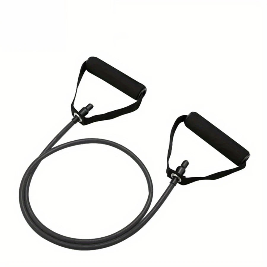1Pc 4-Level Resistance Bands with Handles for Home Workouts and Strength Training - Perfect for Yoga, Pilates,And Fitness Equipm