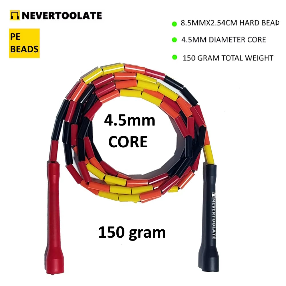 Same Quality as ELEVATE FREESTYLE RHEA Hard Bead Beaded Fitness Freestyle Skipping Jump Rope 1 Inch Straight Beads